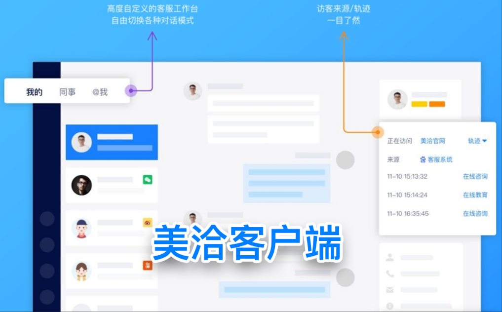 美洽平台支持哪些客户连接渠道? 美洽平台支持哪些客户连接渠道?